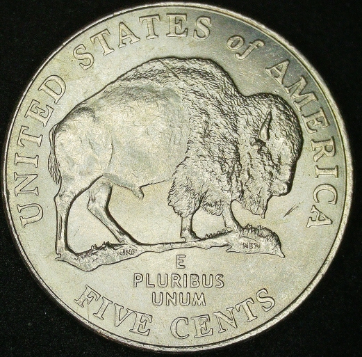 2005-P-Nickel-Bison-Die-Chip-In-4-Places