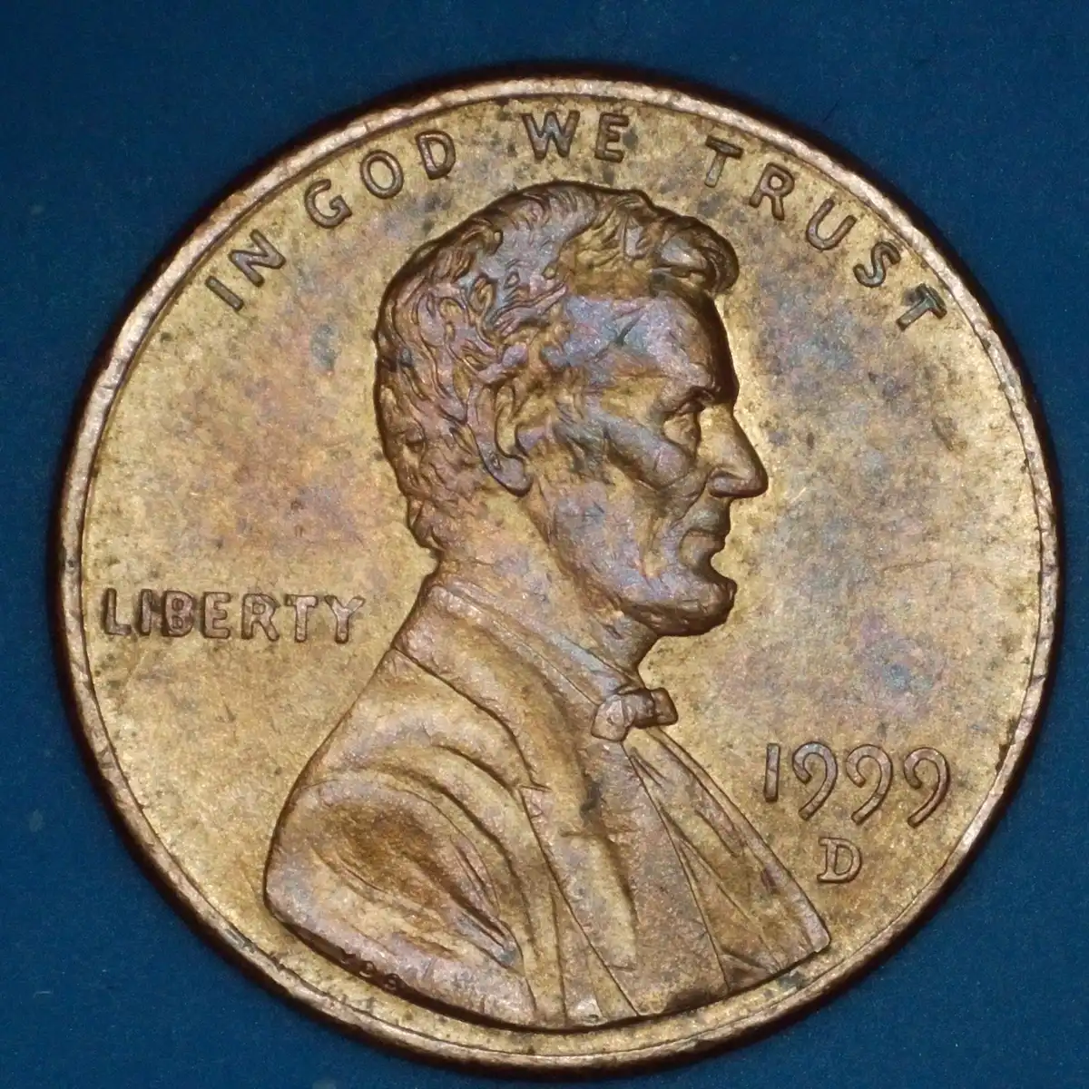 1999-D-Penny-Lincoln-Has-Stud-Earrings?-Rim-Issue?