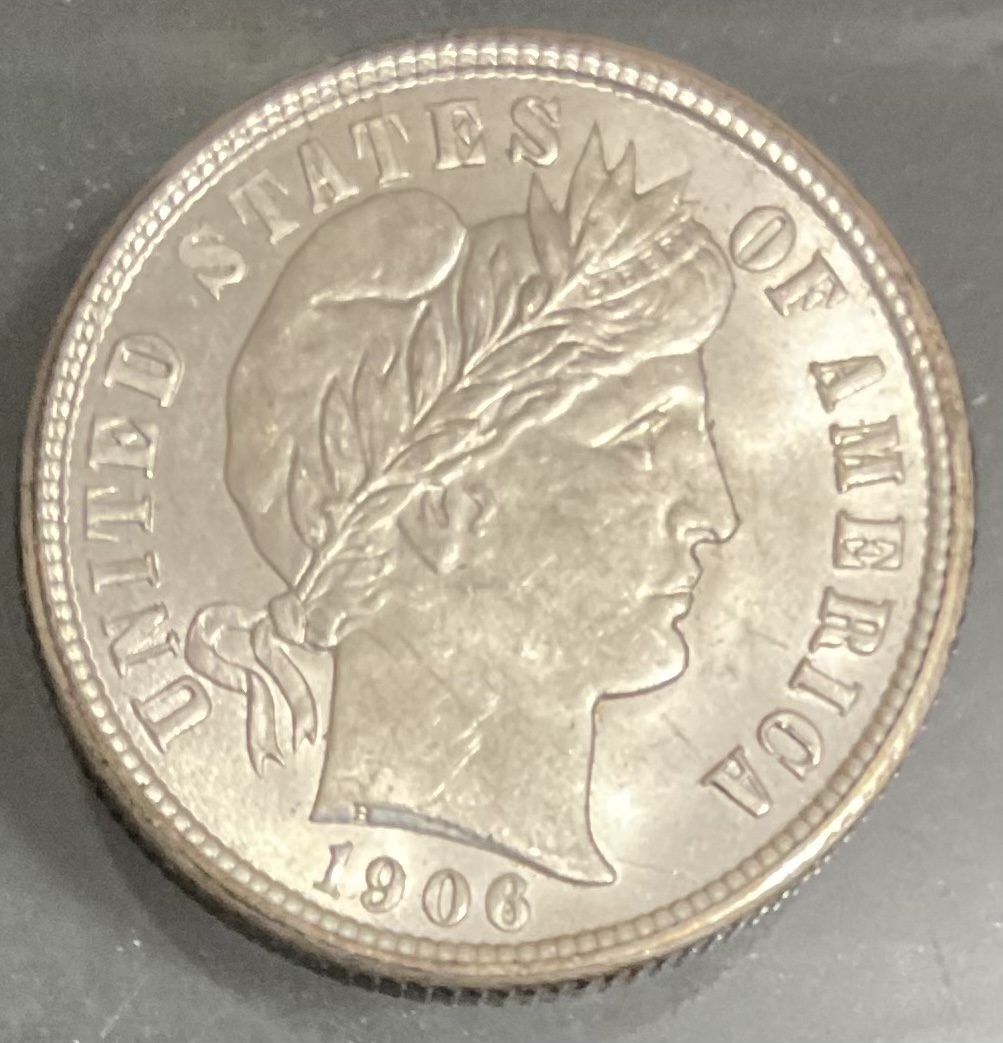 1906-Barber-Dime-For-Grading
