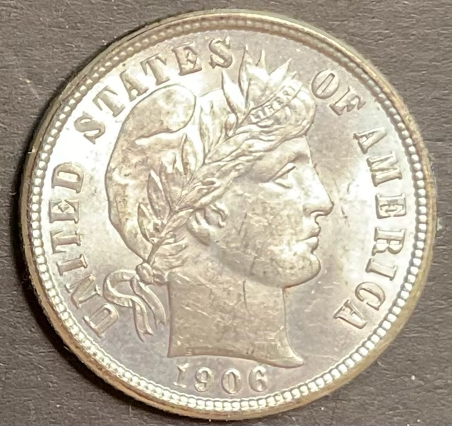 1906-Barber-Dime-For-Grading