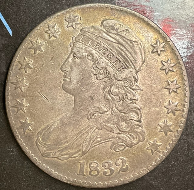 1832-Capped-Bust-Half-For-Grading