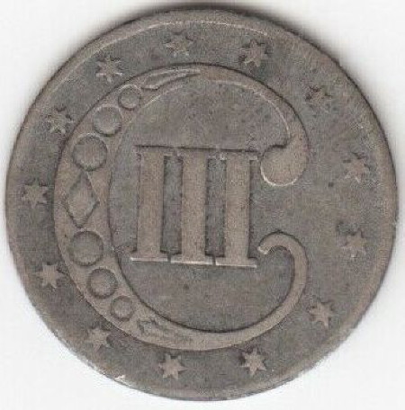 1853-3-Cent-Silver-For-Grading