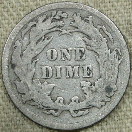 1891-Liberty-Seated-Dime-For-Grading
