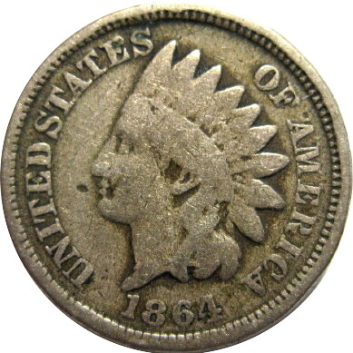 1864cn-Indian-Head-For-Grading