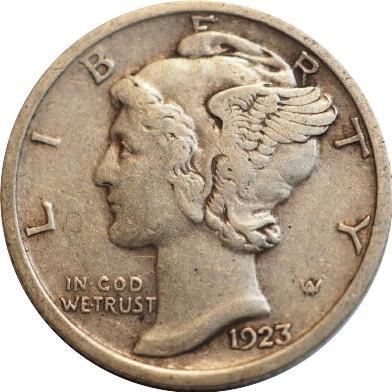 1923-Mercury-Dime-For-Grading