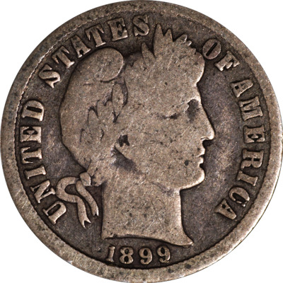 1899-O-Barber-Dime-For-Grading