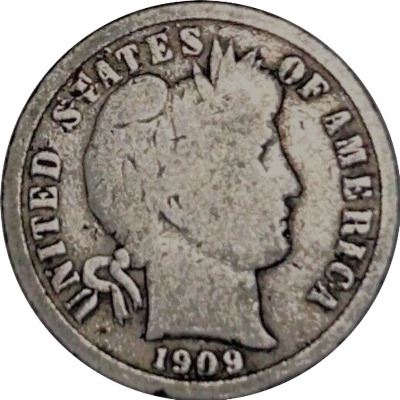 1909-S-Barber-Dime-For-Grading