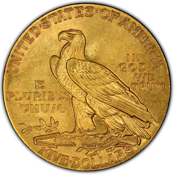 1913-P-$5-Indian-Gold