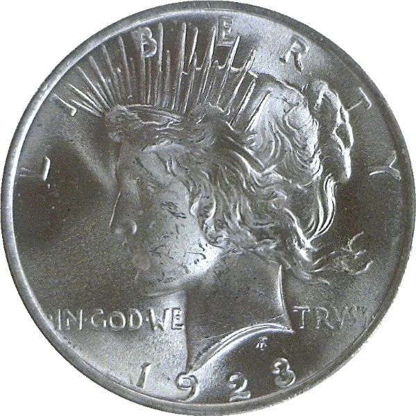 1923-Peace-Dollar-For-Grading