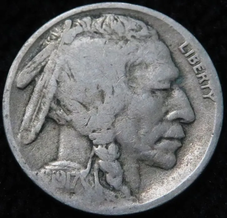 1917-S-Buffalo-Nickel-2-Feathers-For-Grading