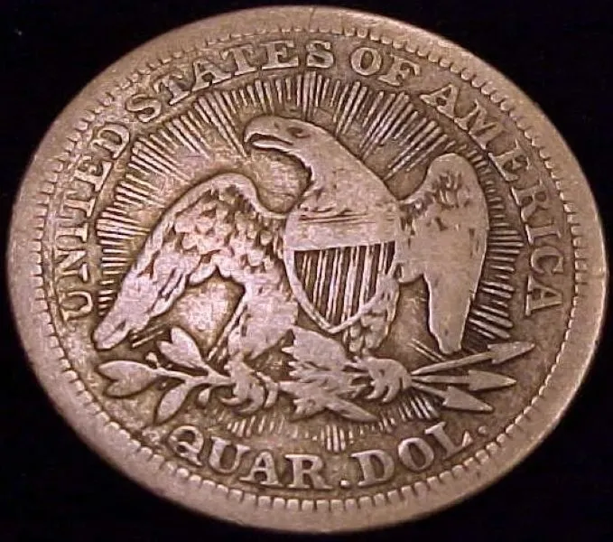 1853-Arrows-&-Rays-Quarter-For-Grading