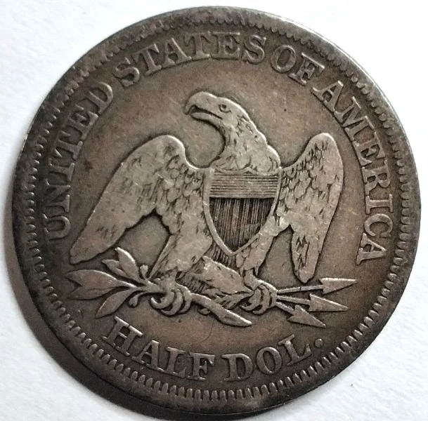 1854-Arrows-Seated-Liberty-Half-Dollar-For-Grading