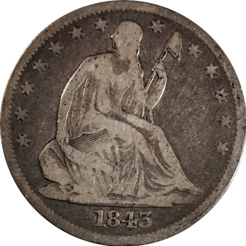 1843-O-Seated-Half-For-Grading