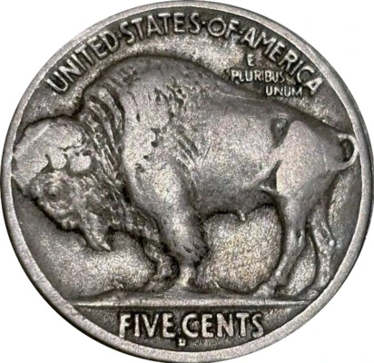 1917-D-Buffalo-Nickel-For-Grading