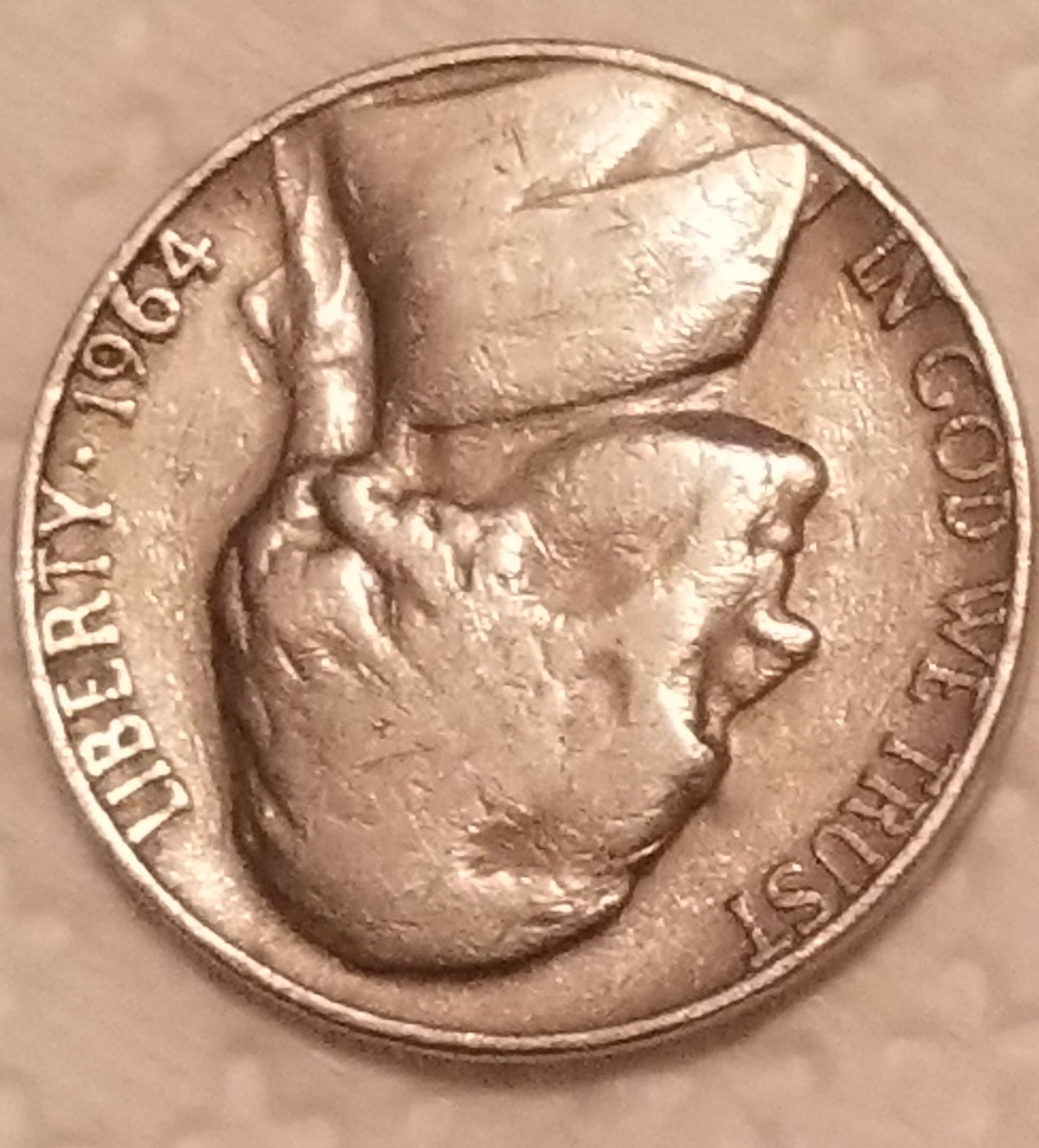 1964-D-Jefferson-Nickel-With-Mint-Mark-Both-Sides,