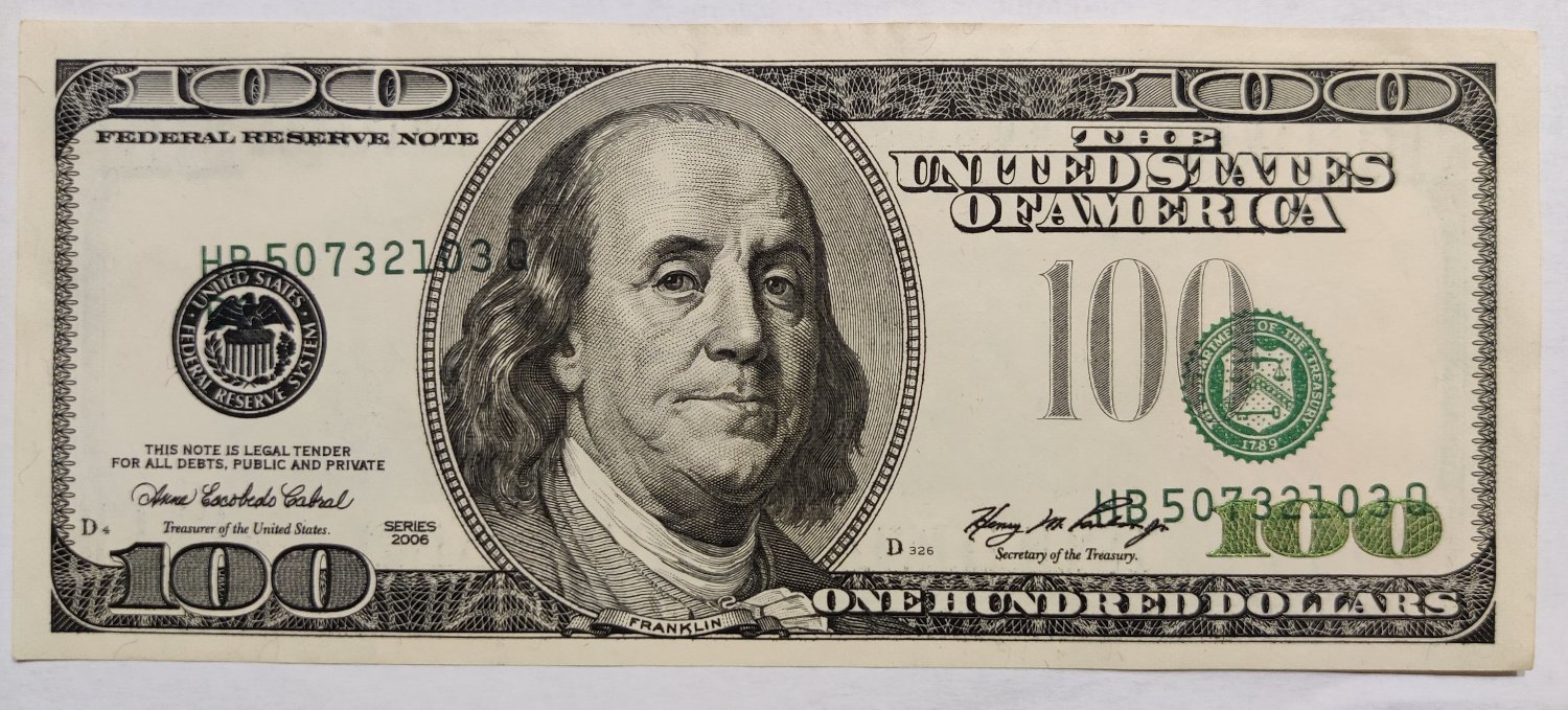 2006-100usd-Error/Misprint---Serial-Number-Shift---Value