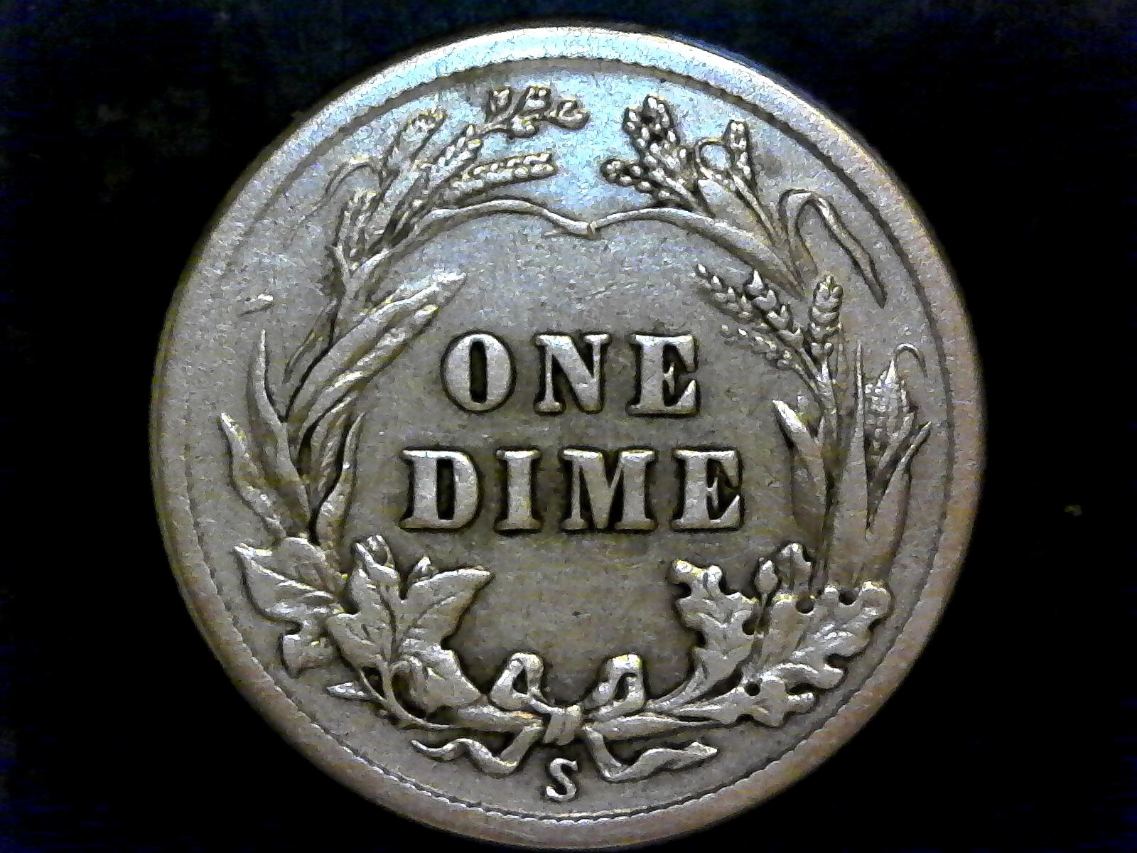 1-Dime,-Barber-Dimes-1914-S---For-Grading