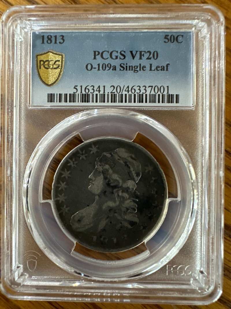 1813-O-109A-R-5-Single-Leaf-Capped-Bust-Half-Dollar