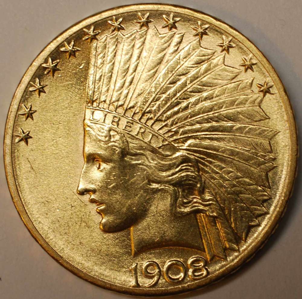 1908-S-Indian-Gold-Eagle-For-Grade-And-Comment