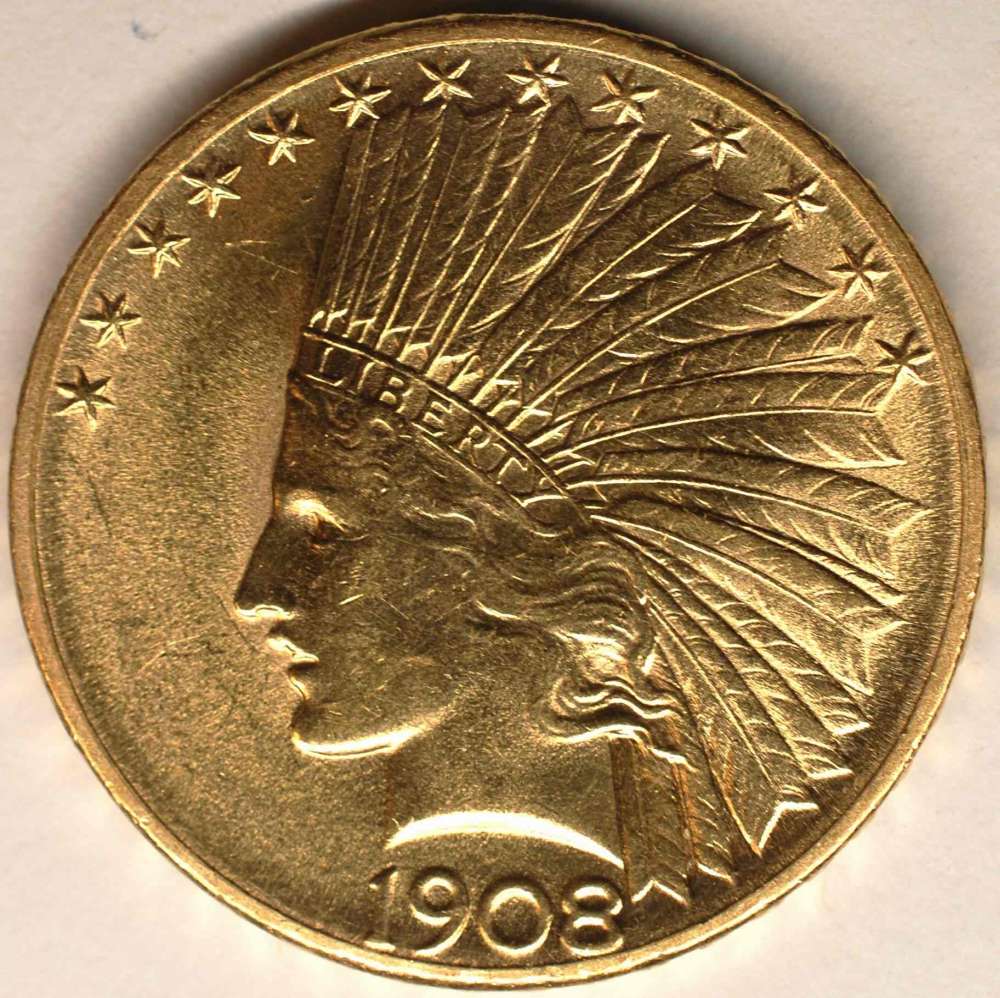 1908-S-Indian-Gold-Eagle-For-Grade-And-Comment