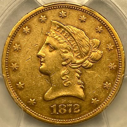 1872-S-Liberty-Gold-Eagle,-PCGS-Graded