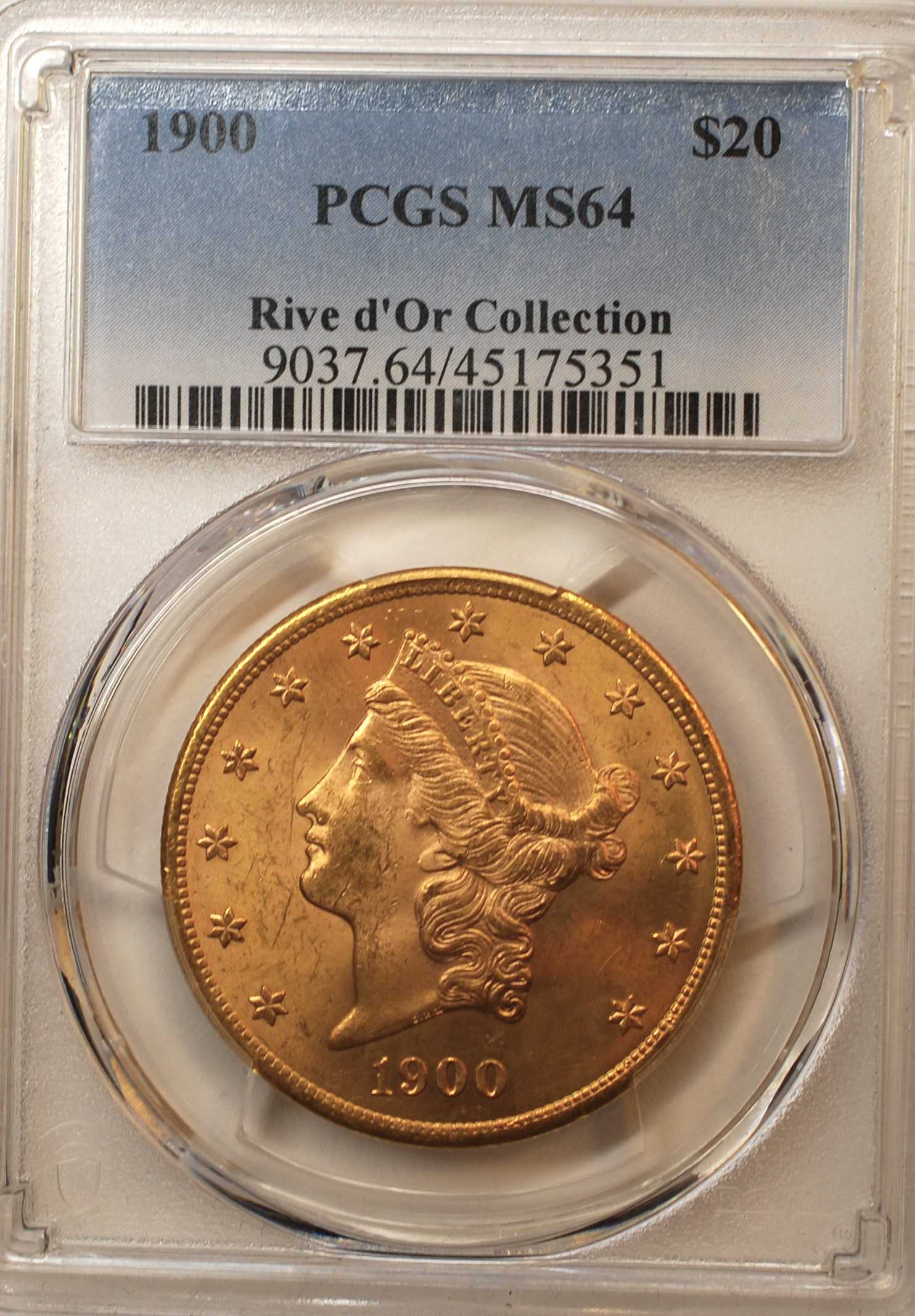 1900-Gold-Double-Eagle,-PCGS-Graded