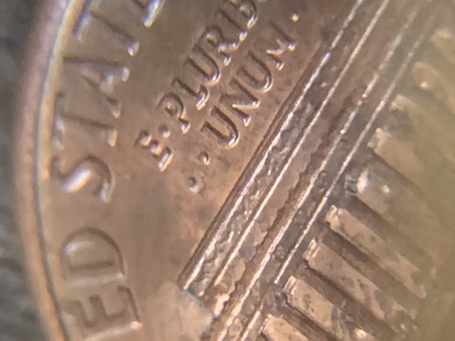 Extra-Dot-Next-To-Unum,-Die-Chips-All-Over?--92-D-Penny
