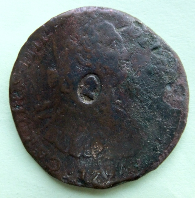 George-III-Counter-Stamped-Carlos-1794-But-Copper-!