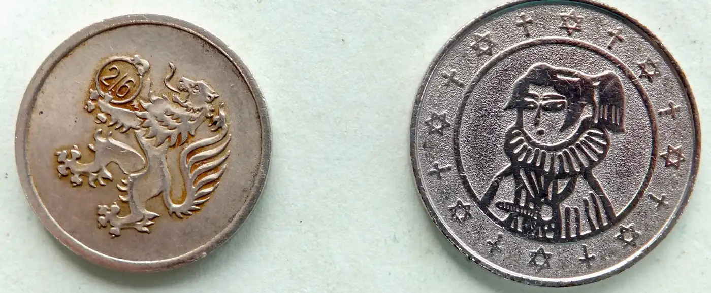 Two-Tokens.-One-Possibly-Austrian-?-The-Other.-?