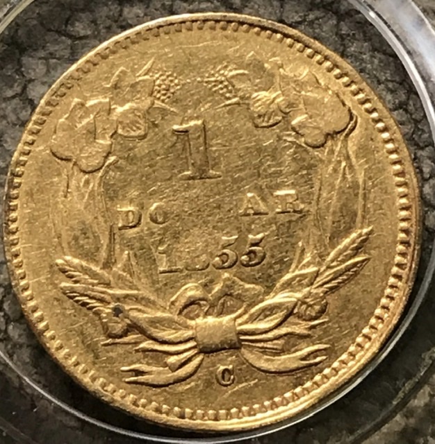1855c-One-Dollar-Gold-Die-Pairs