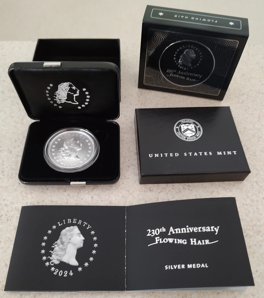 230th-Anniversary-Flowing-Hair-Silver-Medal