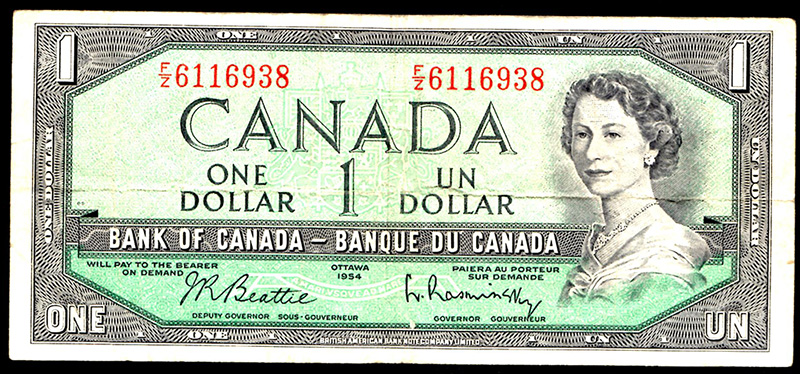 1954-Canada-2-Dollar-Bill---Please-Help-With-Questions