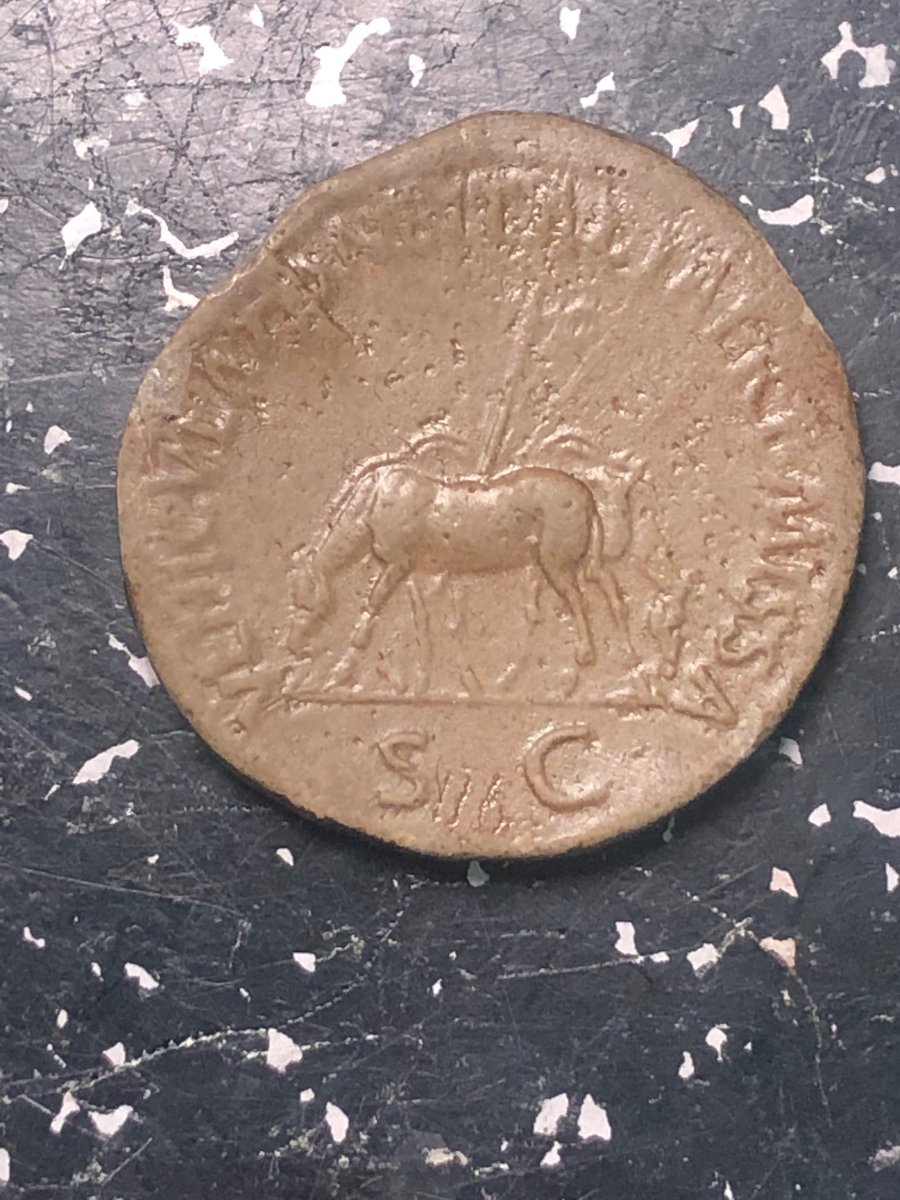 Some-Sort-Of-Plaster?-Replica-Coin-Ancient-Rome-6.0-Grams-33.7mm-For-ID
