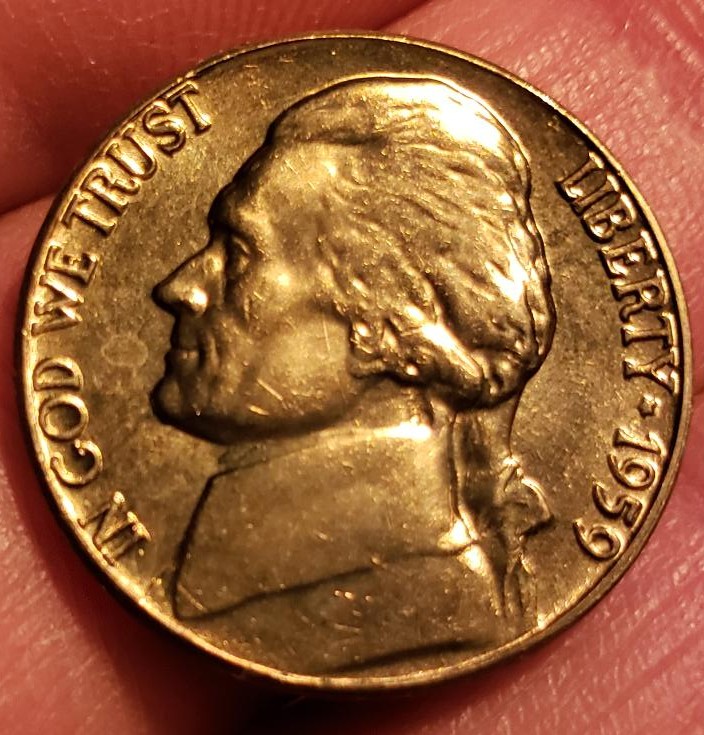 Unidentified-Schmutz-On-My-1959-Jefferson-Nickel