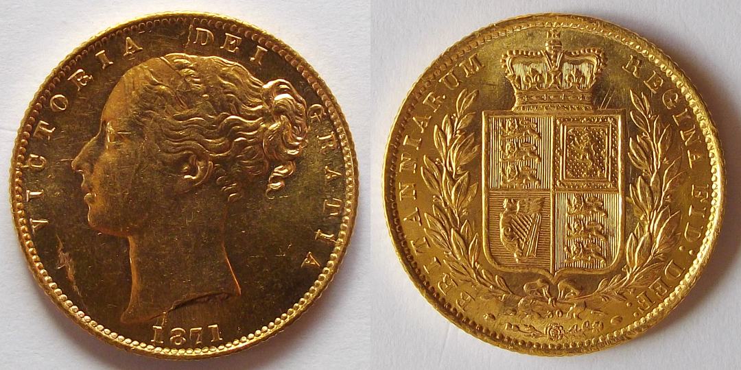British-Sovereign,-1871-From-Very-Cracked-Die