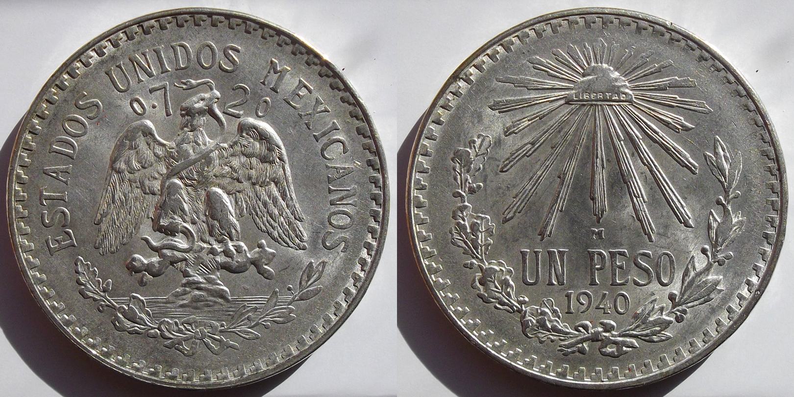 Mexico-,-1-Peso-1940
