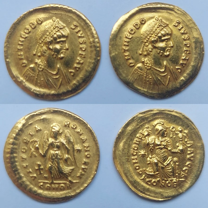 Opinion-On-A-Couple-Of-Theodosius-Coins---Modern-Fakes