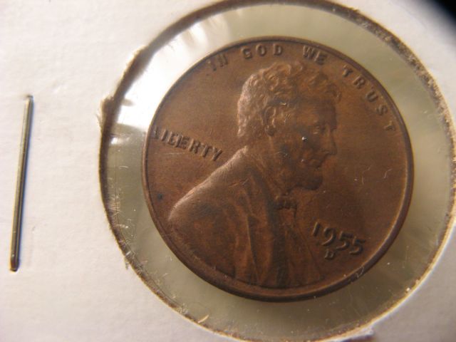 Cool-1955-Lincoln-Wheat-Cent-Die-Chip