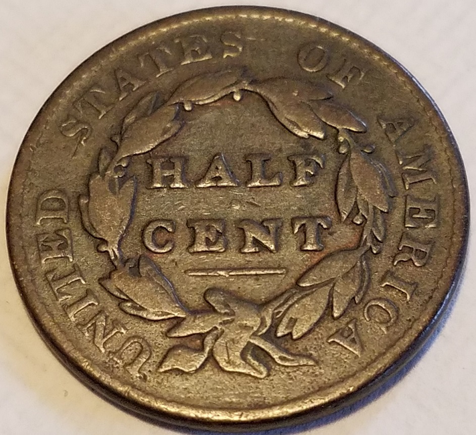1828-Classic-Head-Half-Cent---13-Stars