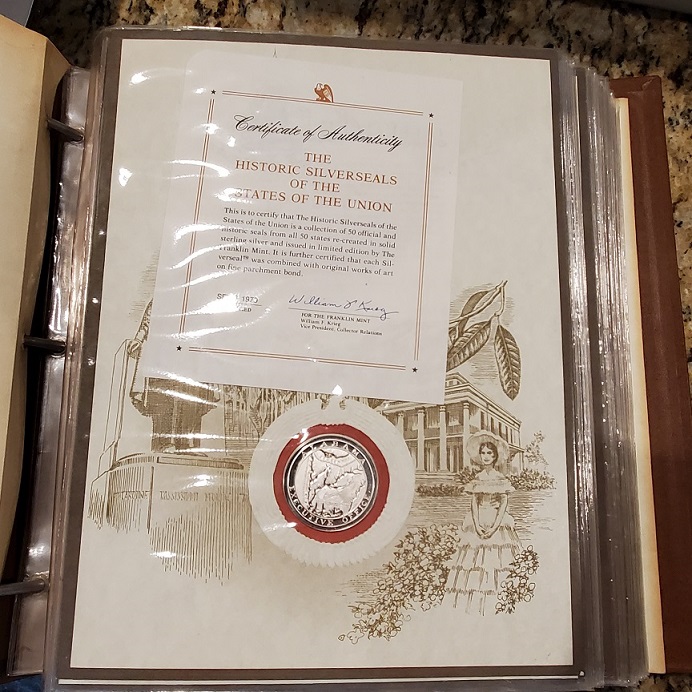 Franklin-Mint-Historic-Silverseals-Of-The-States-Of-The-Union