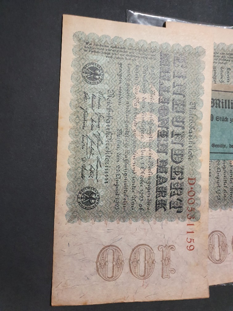 Boer--War-Bank-Notes-And-Pre--Naxi-Germany-Mark's-With-Bank-Seal-Around-Thr