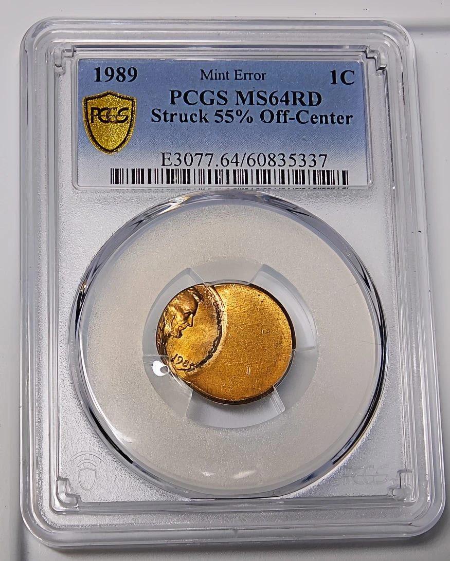 1989-Lincoln-Memorial-Cent-Struck-Off-Center
