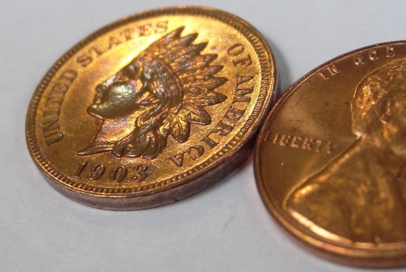 1903-Indian-Head-Cent,-Cleaned/Polished?-Mystery-Fingerprint-Lots-Of-Pics