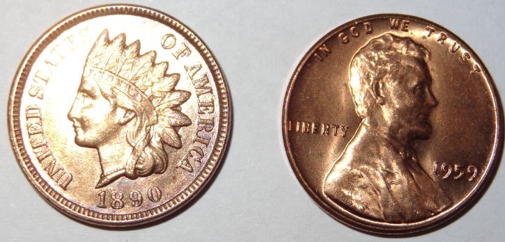 1890-Indian-Head-Cent,-Cleaned/Polished-Or-Slab-Worthy?