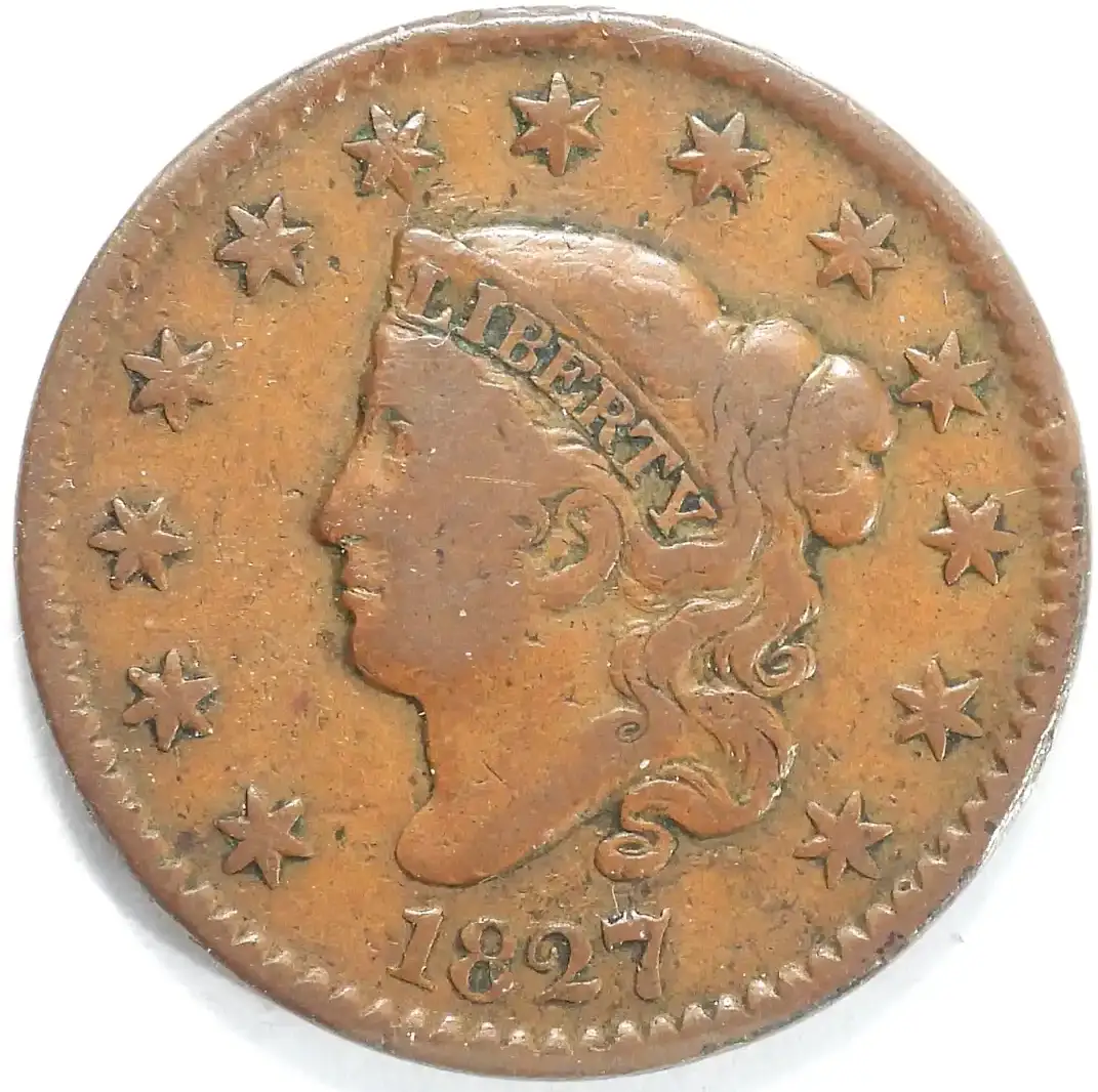 1827-Large-Cent-For-Grading