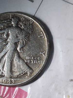 Half-Dollars-1776-1976-&-1943,-1964