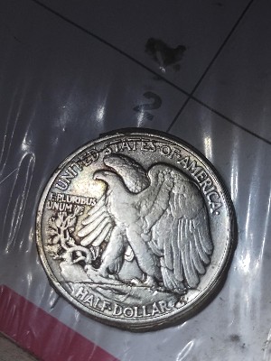 Half-Dollars-1776-1976-&-1943,-1964