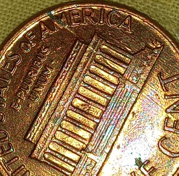 1984-Lincoln-Penny-NM-With-Die-Break-Leading-Into-A-Die-Crack
