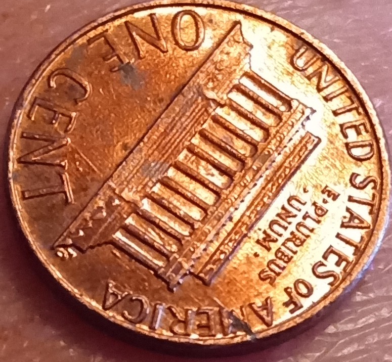 1984-Lincoln-Penny-NM-With-Die-Break-Leading-Into-A-Die-Crack