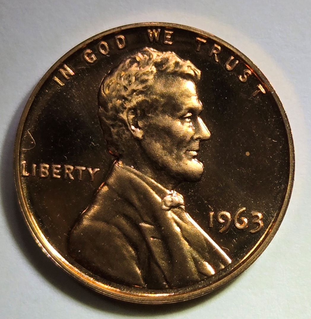 1963-Cent-Proof-With-Triple-Strike